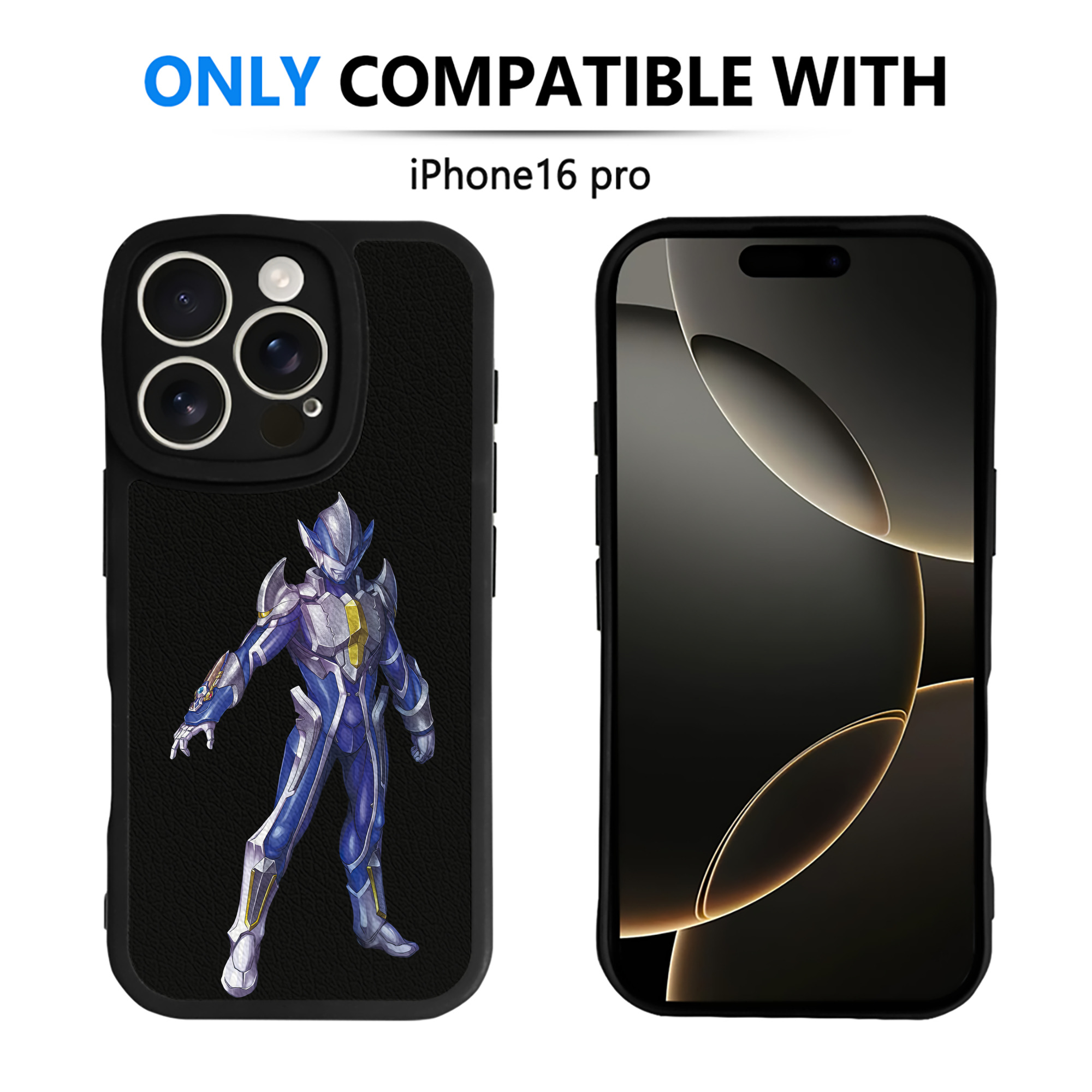 （画像用） ウルトラマン Ultraman 【iPhone 16シリーズ対応】シリコンスマホケース（レザー調） 材質：シリコン